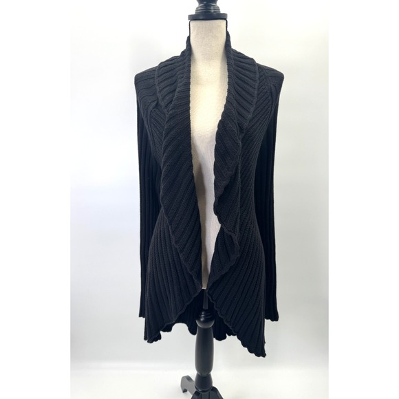 Apt. 9 Sweaters - Apt 9 Deadstock Ribbed Knit Duster Afghan Cardigan XL Ruffle Penny Lane Bratz